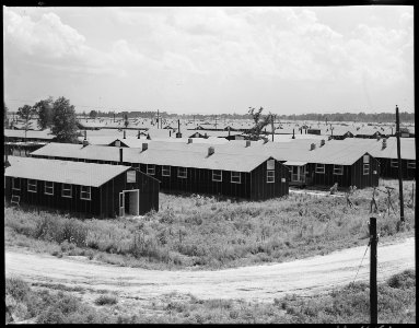 Closing of the Jerome Relocation Center, Denson, Arkansas. A view of a part of the Jerome Center as . . . - NARA - 539694