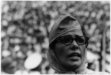 Civil Rights March on Washington, D.C. (Actor Lena Horne, a close-up view.) - NARA - 542057
