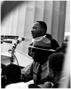 Civil Rights March on Washington, D.C. (Dr. Martin Luther King, Jr. speaking.) - NARA - 542069