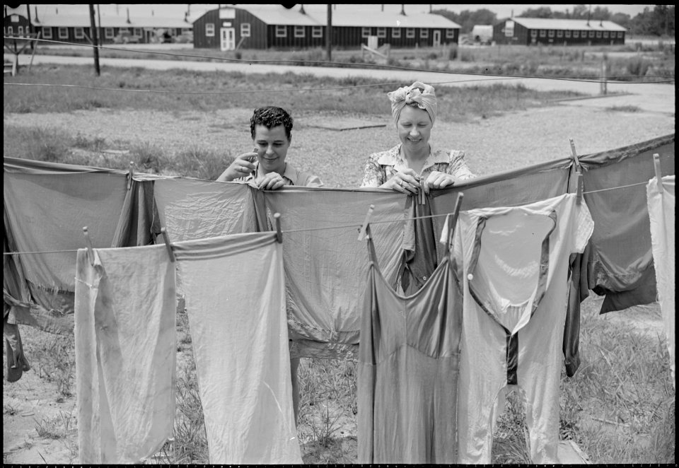 Closing of the Jerome Relocation Center, Denson, Arkansas. Laundering facilities were nil during th . . . - NARA - 539777