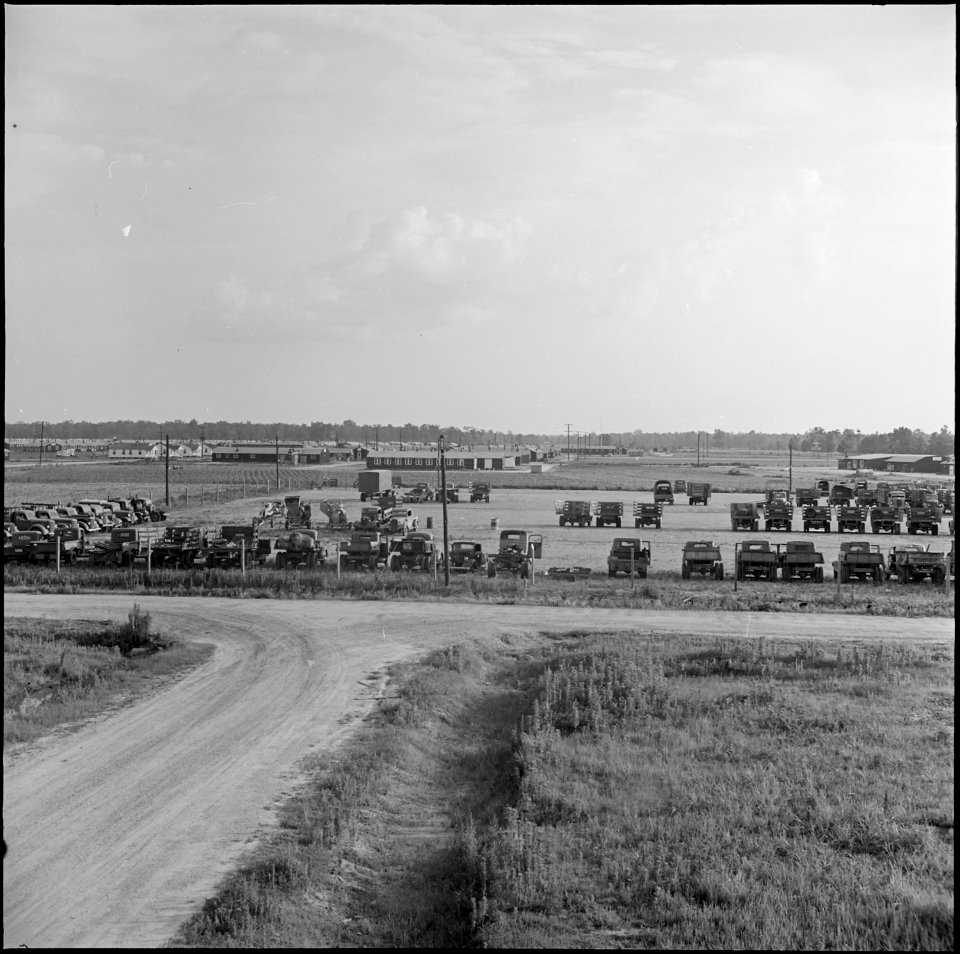 Closing of the Jerome Relocation Center, Denson, Arkansas. Panorama view of the Jerome Relocation Center. - NARA - 539818