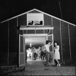 Closing of the Jerome Relocation Center, Denson, Arkansas. One of the fairwell dances held the even . . . - NARA - 539746