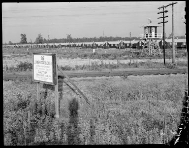 Closing of the Jerome Relocation Center, Denson, Arkansas. Last glimpse of the Jerome Center as res . . . - NARA - 539643