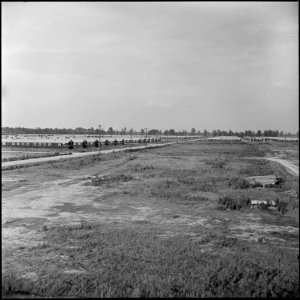 Closing of the Jerome Relocation Center, Denson, Arkansas. Panorama view of the Jerome Relocation Center. - NARA - 539820