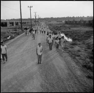 Closing of the Jerome Relocation Center, Denson, Arkansas. Some of the few remaining residents of t . . . - NARA - 539775