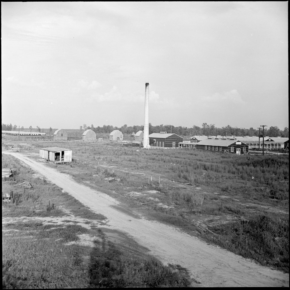 Closing of the Jerome Relocation Center, Denson, Arkansas. Panorama view of the Jerome Relocation Center. - NARA - 539821