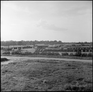 Closing of the Jerome Relocation Center, Denson, Arkansas. Panorama view of the Jerome Relocation Center. - NARA - 539817