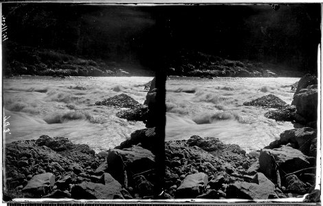 Colorado River. Lava Falls, under Toroweap. Published by Dellenbaugh, The Romance of the Colorado - NARA - 517937