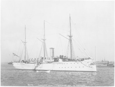 Concord (Gunboat 3). Starboard bow, 1891