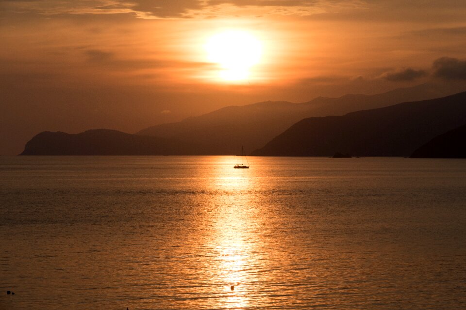 Dusk water italy