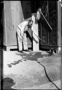 Colorado River Relocation Center, Poston, Arizona. William Hoffman, Chief of the Fire Protection Se . . . - NARA - 537291