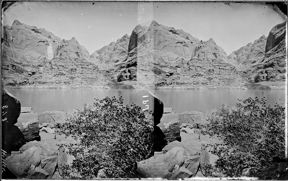 Colorado River. Glen Canyon, 1872. Old nos. 306, 405, 415, 873. - NARA - 517993
