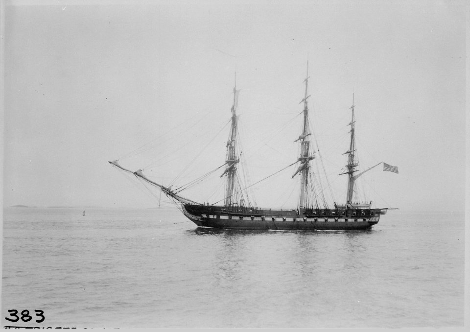 Constitution. Port beam, at sea, 1931 - NARA - 512901