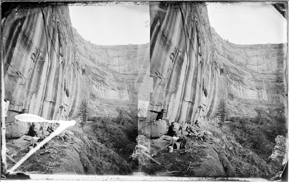 Convex wall Canyon De Chelle 700 feet in height, 1873 - NARA - 519761