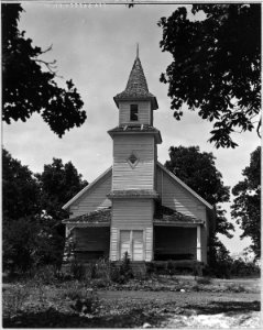 Coosa Valley, Alabama. Abandoned church - NARA - 522628