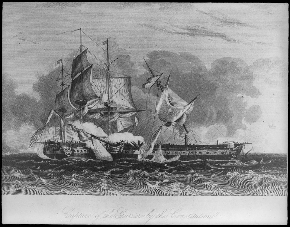 Constitution. Meeting with the Guernere, 1812, 1812 - NARA - 512982