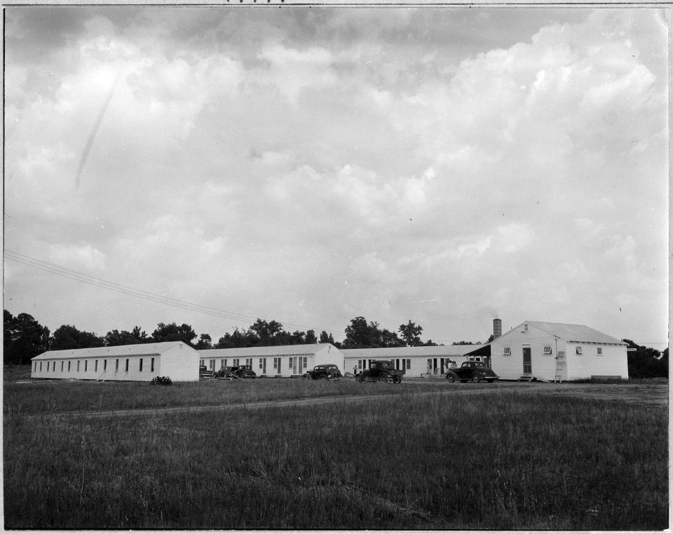 Coosa Valley, Alabama. Newly completed bunk houses at Childersburg. - NARA - 522594