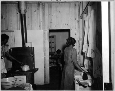 Coosa Valley, Alabama. Interior of FSA temporary home occupied by (African-American) tenant. - NARA - 522640 photo