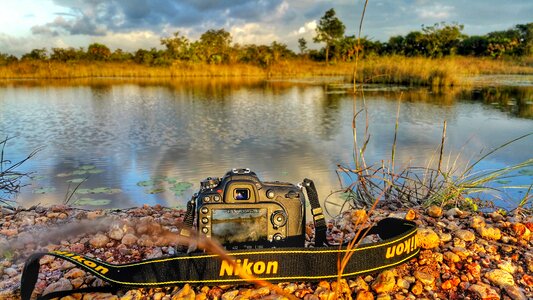 River reflection dslr