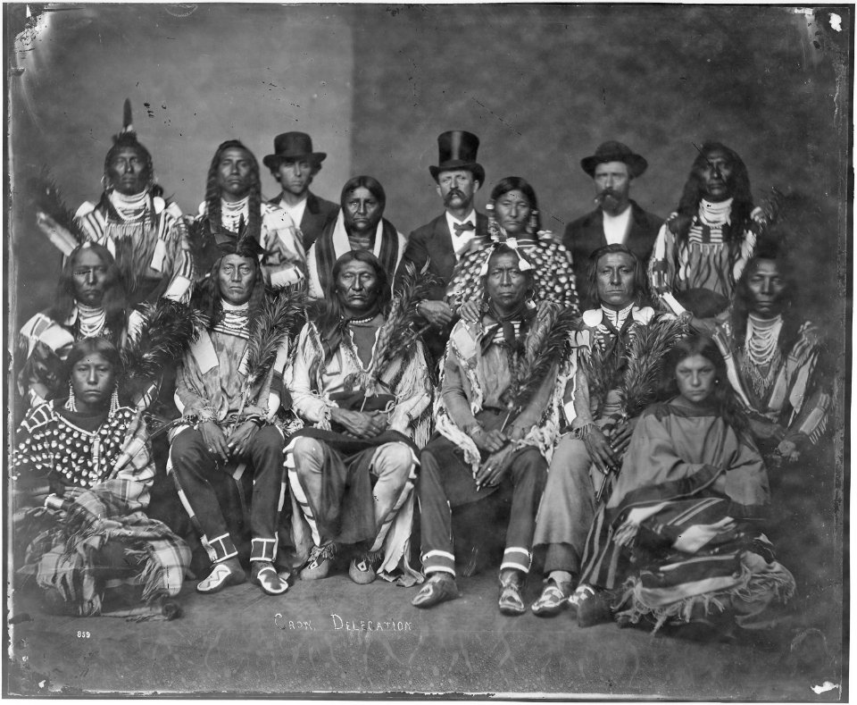 Crow delegation of 1872 - NARA - 523632