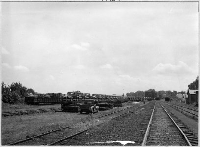 Coosa Valley, Alabama. Trucks to be used in construction - NARA - 522604
