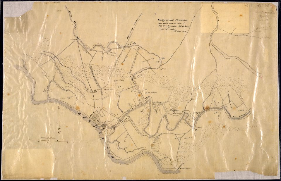 Country around Alexandria from sketch made by order of Brig. Gen. R. Arnold, Chf. of Cavalry, by Lieut. E. C. Miles... - NARA - 305636