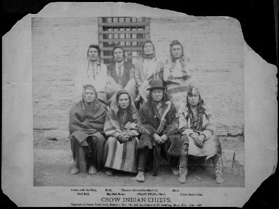 Crow Indian Chiefs. Captured at Custer Battlefield, Montana, Nov.7th and imprisoned at Ft. Snelling, Minn. Nov. 15th... - NARA - 533058