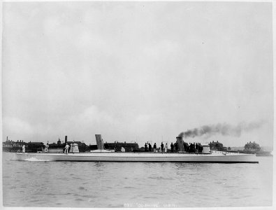 Cushing (Torpedo Boat 1). Starboard side, 1891 - NARA - 512898