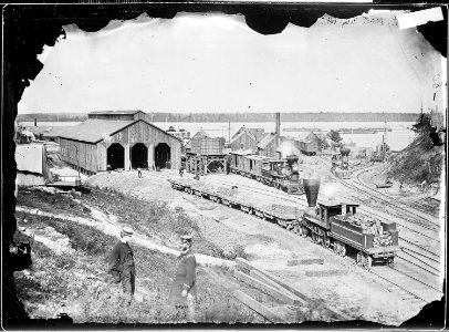 Depot, U.S. Military R.R., Va. (Engine House) - NARA - 528971 photo