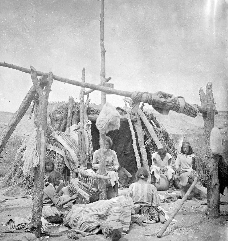 Domestic scene among the Navajoe Indians