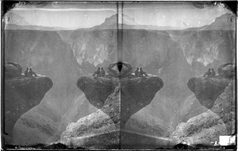DEVIL'S ANVIL, SHEAVWITZ CROSSSING NEAR FOOT OF TOROWEAP VALLEY, RIVER 3000 FEET BELOW, COLORADO RIVER - NARA - 524021