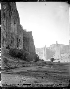 East Fork, De Chelly River, Arizona. Hillers photo. Captains of the Canyon, De Chelly Canyon, - NARA - 517765