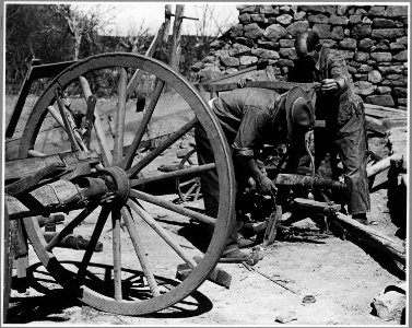 El Cerrito, San Miguel County, New Mexico. El Cerrito is a long way from any machine shops, and the . . . - NARA - 521197