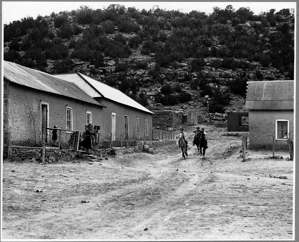 El Cerrito, San Miguel County, New Mexico. Recreation is confined to dances, trips to town, fishing . . . - NARA - 521230