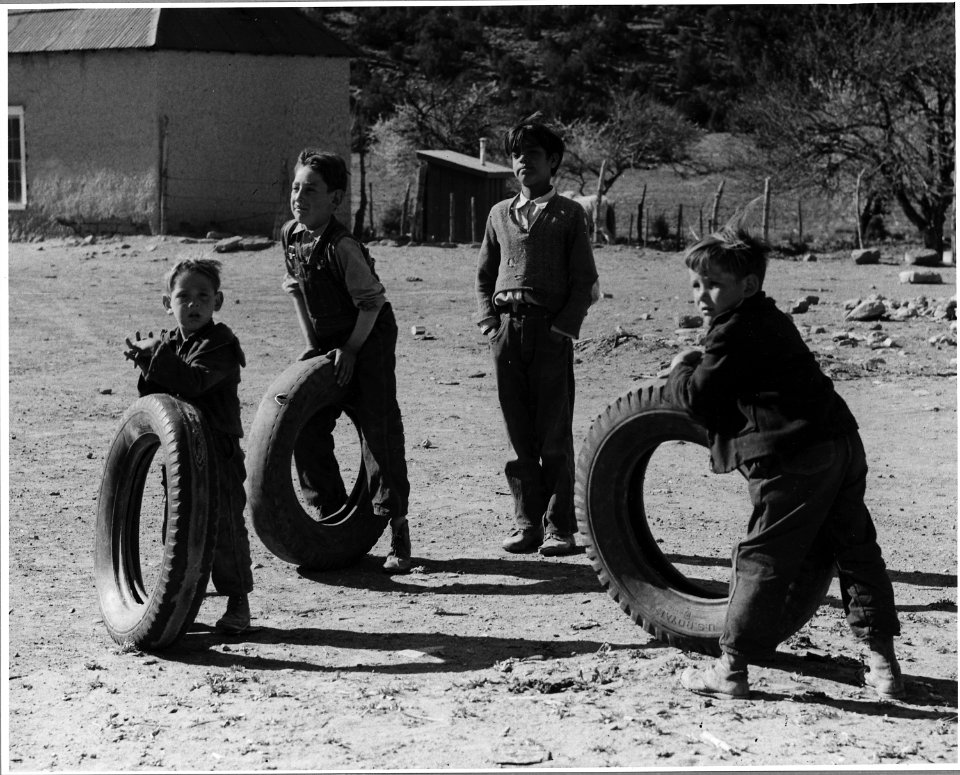 El Cerrito, San Miguel County, New Mexico. Recreation is confined to dances, trips to town, fishing . . . - NARA - 521231
