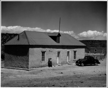 El Cerrito, San Miguel County, New Mexico. The school at El Cerrito is poorly designed and not well . . . - NARA - 521226