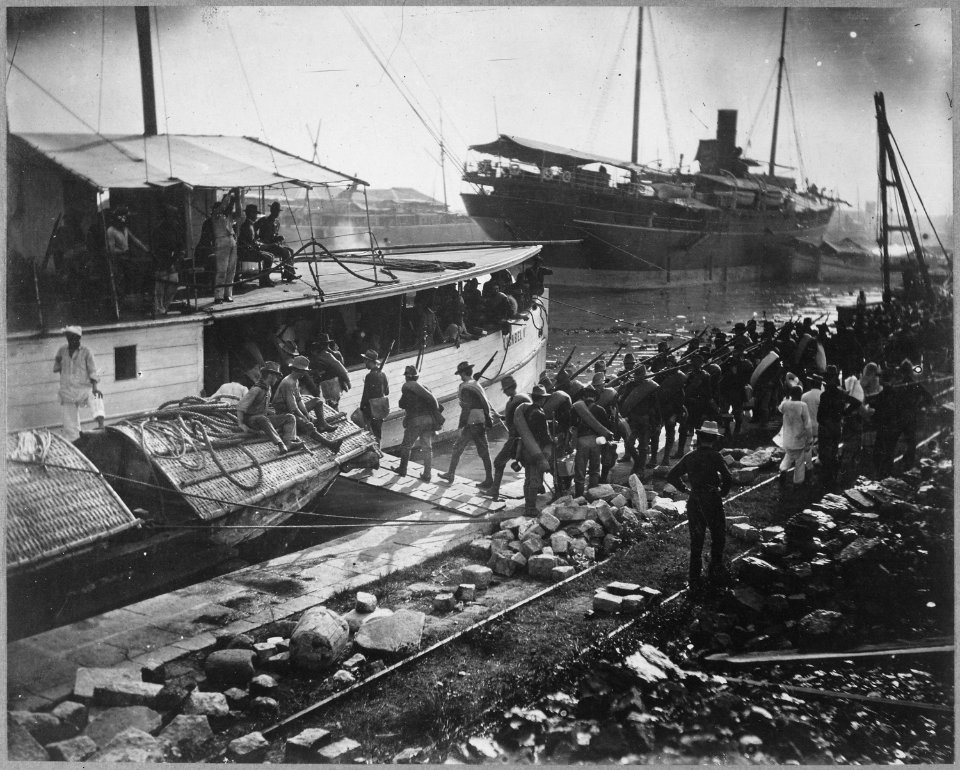 Embarkation of Nebraska Volunteers, June 23rd 1899. Pasig, Manila., 06-23-1899 - NARA - 530691