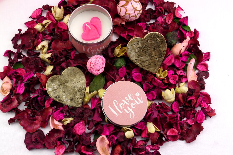 Heart candle wishes