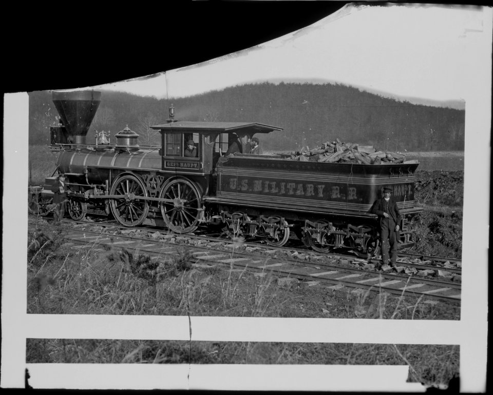 Engine Gen. Haupt, U.S. Military Railroad - NARA - 529255 photo