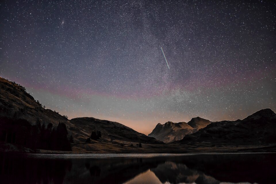 Landscape star stargazing
