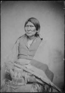Fer-ha-yer-quoip. Old horseback. Nakoney Chief, Comanche and his body guard. - NARA - 533053