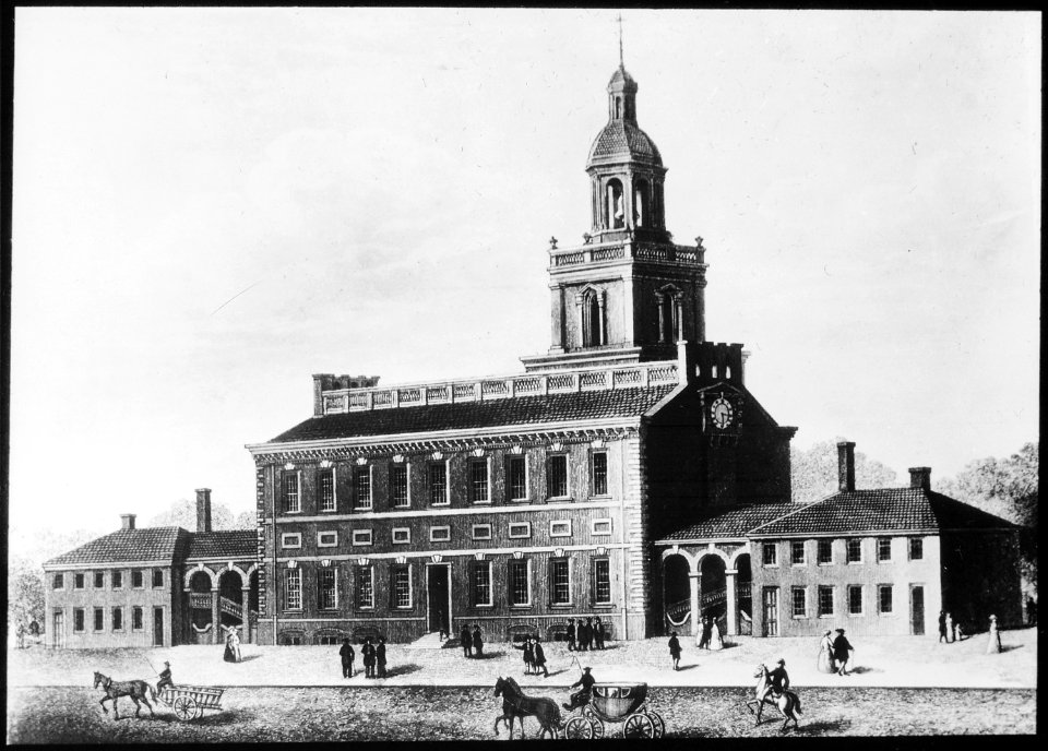 Exterior view of Independence Hall - NARA - 518208