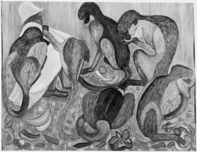 Feeding Monkeys - NARA - 558794