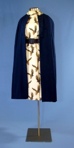 First Lady Betty Ford's eagle dress with blue cape photo