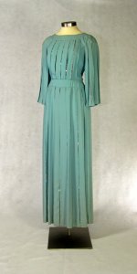 First Lady Betty Ford's slate blue and rhinestone gown photo