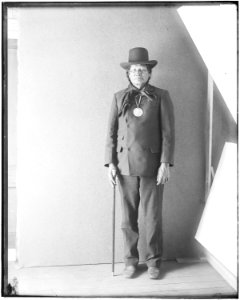 Full length Arapaho portrait (Not identified) - NARA - 523862