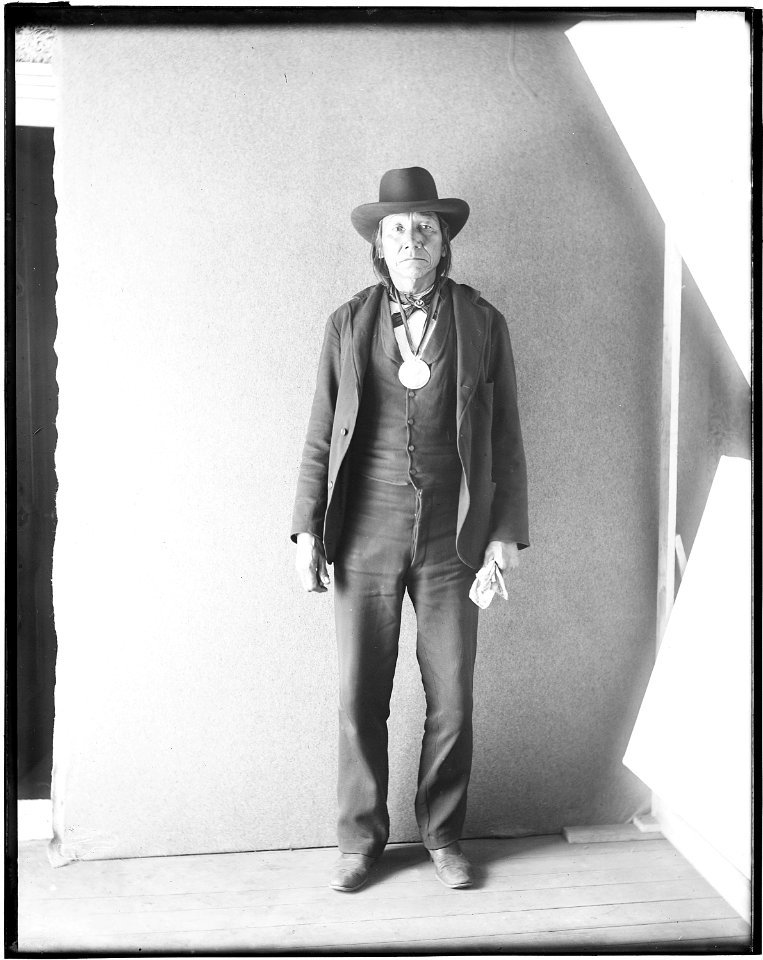 Full length portrait of unidentified Indian - NARA - 523868