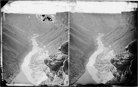 FROM PLATEAU, MARBLE CANYON ETCETERA, GRAND CANYON OF THE COLORADO, COLORADO RIVER, 1200 FEET DEEP - NARA - 523994