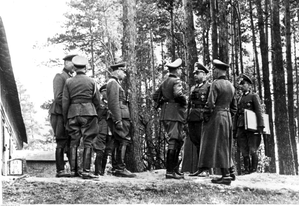 Gen. Georg von Kuchler w rozmowie ze swoimi dowódcami na foncie wschodnim (2-686)