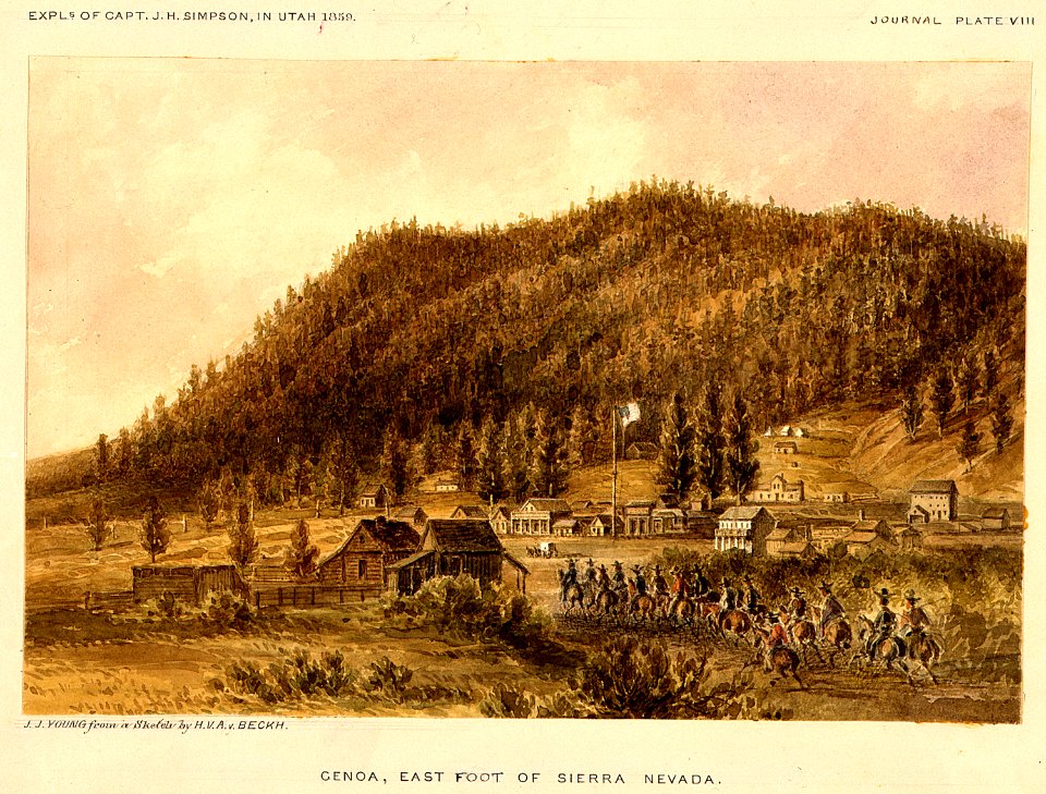 Genoa, East Foot of Sierra Nevada - NARA - 305641